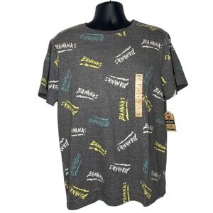 NWT Urban Pipeline ‘BANANAS’ Graphic Tree (Size:L, Color:Gray/Blue/Yellow)